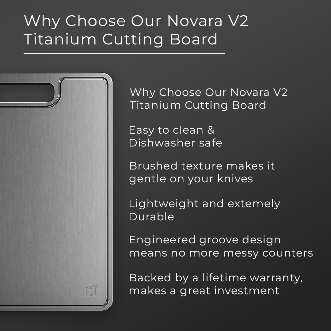 100% Pure Titanium Cutting Board V2