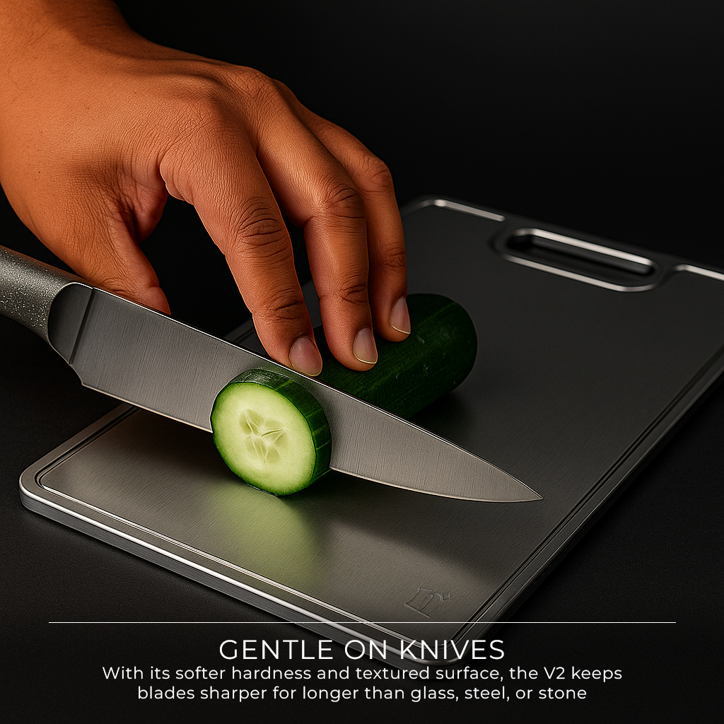 100% Pure Titanium Cutting Board V2