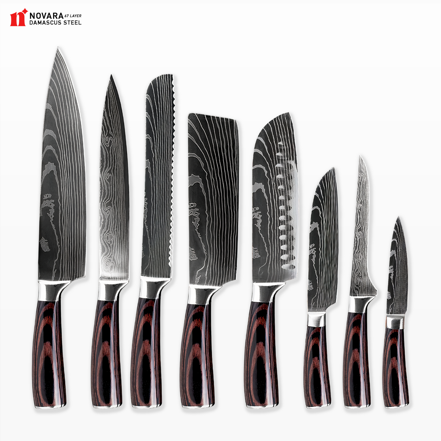 Bonsai (盆栽の木) - Damascus Steel Knives